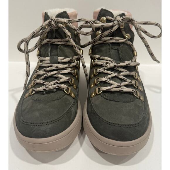 NWOT WODEN Iris Nubuck Scandinavian Sneakers Suede Fur Lined Boots Size 5.5 - Picture 4 of 8